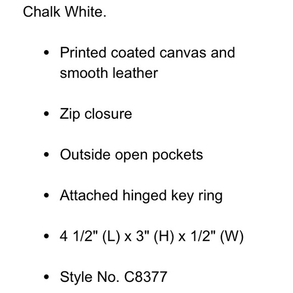 Coach L-zip Card coin case swan print canvas. NWT - Picture 2 of 7